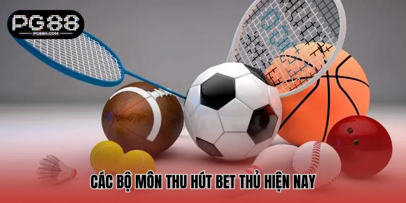 Các bộ môn thu hút bet thủ hiện nay